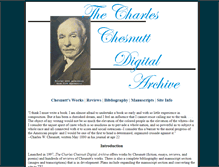 Tablet Screenshot of chesnuttarchive.org